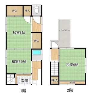 東京都荒川区南千住7【一戸建】の間取り