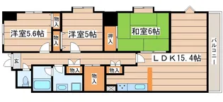 Kコーポ八乙女【4階】の間取り