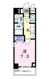 ベルヴィル代々木公園【4階】の間取り