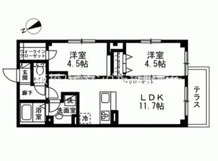 Ulusonare(ウルソナーレ)【1階】の間取り