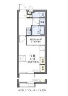 ちばな【1階】の間取り