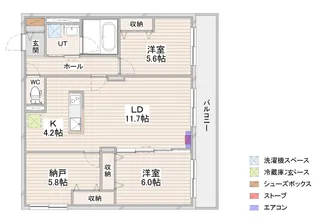 仮)北1条東13丁目新築MS【2階】の間取り