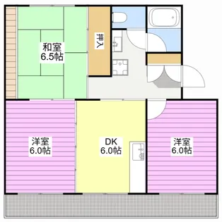 ウンノマンション【2階】の間取り