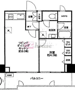 東京都新宿区富久町【マンション】の間取り