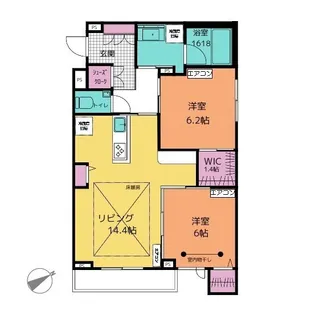 AZU【2階】の間取り