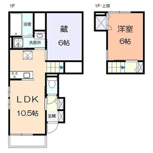 シエル ブリランテ【1階】の間取り