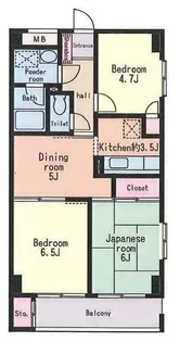 神奈川県川崎市麻生区王禅寺西5【マンション】の間取り