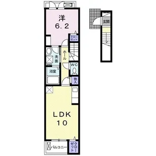 メゾンもてな【2階】の間取り