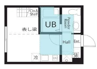ハーミットクラブハウス梶が谷オアシス【2階】の間取り