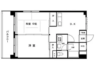 関東江古田マンション【3階】の間取り