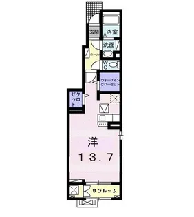 アッシュ ヒル IV【1階】の間取り