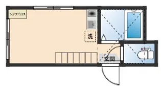 ユナイト衣笠バーナードショー【2階】の間取り