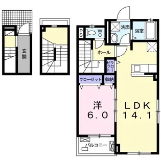 アルビオン【3階】の間取り