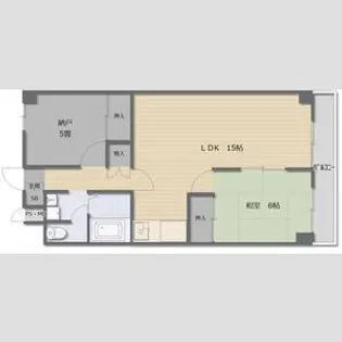 奈良県香芝市上中【マンション】の間取り