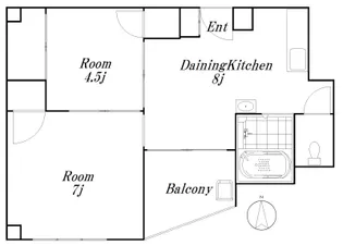 清澄マンション【8階】の間取り
