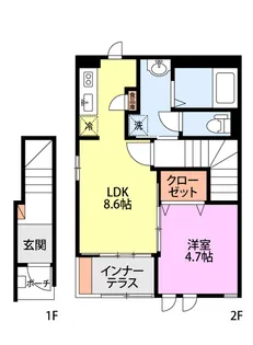 ベルべディア【2階】の間取り