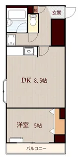 ホワイトウイング中野上町【3階】の間取り