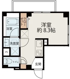 エミール祐天寺【3階】の間取り