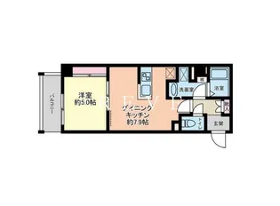 グローリオシェルト新宿山吹町【2階】の間取り