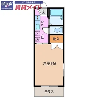 スリーベル【1階】の間取り