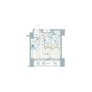 フォレシティ六本木【10階】の間取り