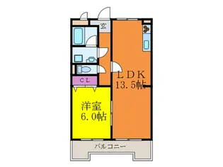 此君園ハイツ【2階】の間取り