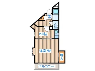 プレステージ萩野町【4階】の間取り