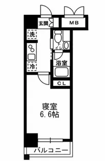 レジディア月島III【10階】の間取り