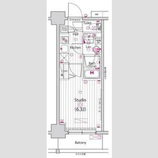 グランド・ガーラ横浜【4階】の間取り