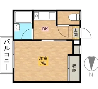ハイツ平井【1階】の間取り