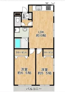 ヴィラアイレックス【2階】の間取り