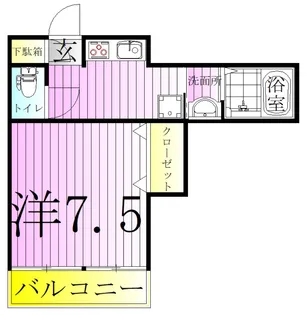 サントミ保木間マンション【7階】の間取り