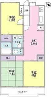 ファミール東川口【3階】の間取り