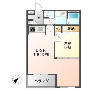 ベーシックマンションII【2階】の間取り