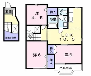 ブロードハウス【2階】の間取り