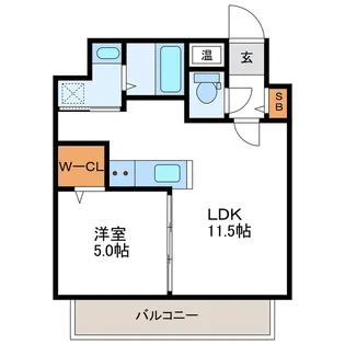 スペチアーレ札幌【6階】の間取り