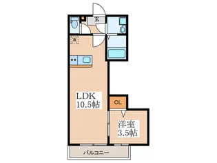 BestStage五ノ神4丁目I【2階】の間取り
