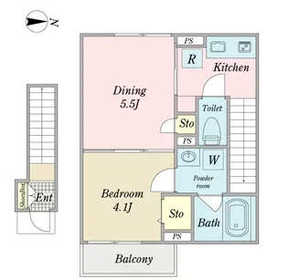 Villa・Taiga【2階】の間取り