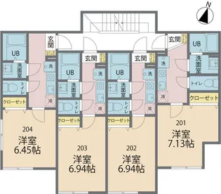 カインドネス東武練馬【2階】の間取り