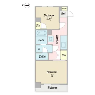 メゾン柿の木坂【4階】の間取り