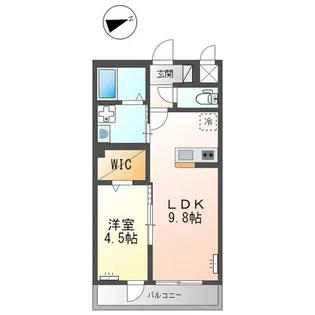 リヴソレイユ【2階】の間取り