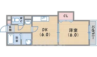 ハイツサンローラン【2階】の間取り