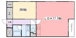広畑中村コーポ【2階】の間取り