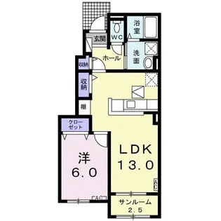 エアリー・ガーデン【1階】の間取り