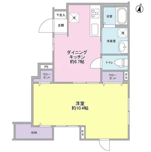 ミルクリーク桜台【1階】の間取り