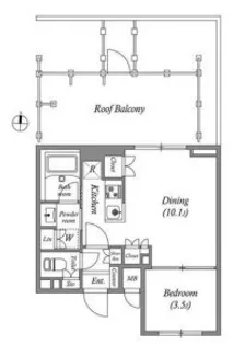 クオリタス大島【5階】の間取り