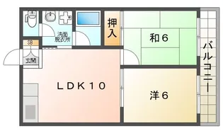 コンフォート境橋【2階】の間取り