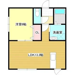 クローバーハウスNo.23【2階】の間取り