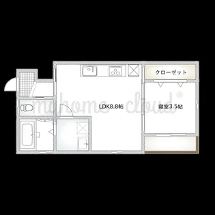 岩伸リバーコート住吉【1階】の間取り
