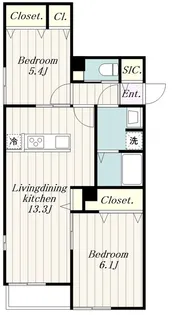 ピースコート登戸VI【3階】の間取り